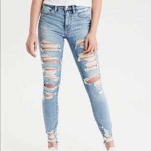 american eagle ripped jeans